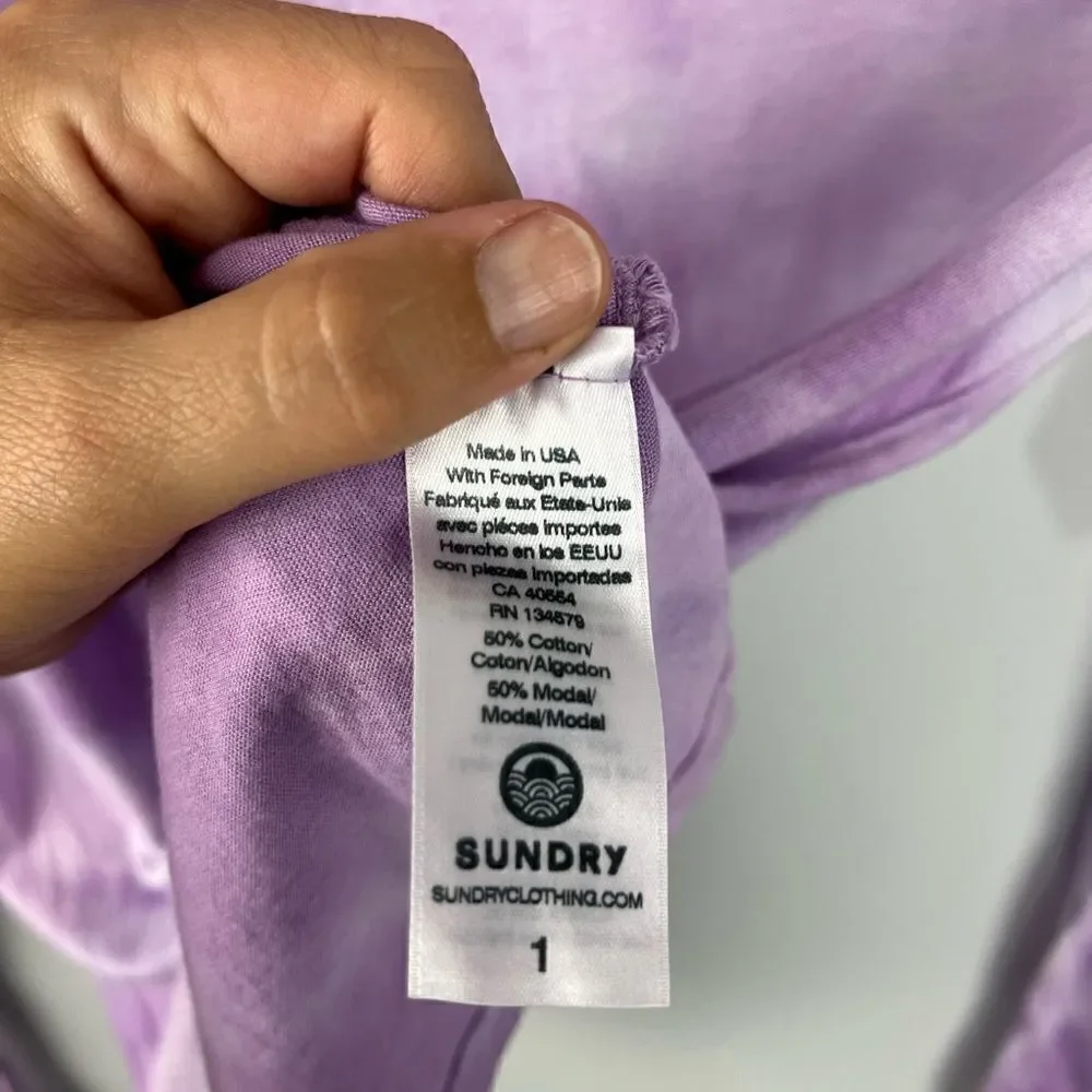 Sundry purple white